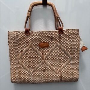 Vintage Straw Clutch Purse